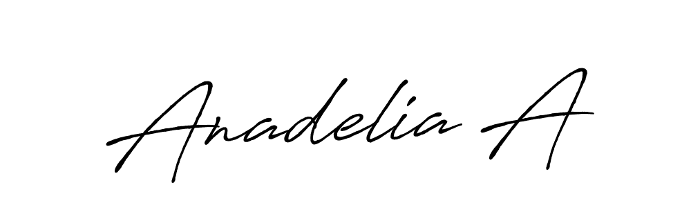 You can use this online signature creator to create a handwritten signature for the name Anadelia A. This is the best online autograph maker. Anadelia A signature style 7 images and pictures png
