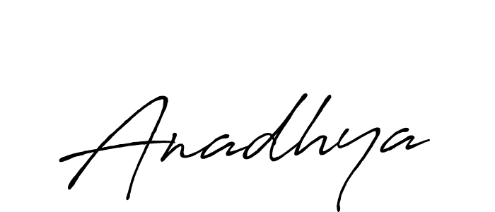 Make a beautiful signature design for name Anadhya. Use this online signature maker to create a handwritten signature for free. Anadhya signature style 7 images and pictures png