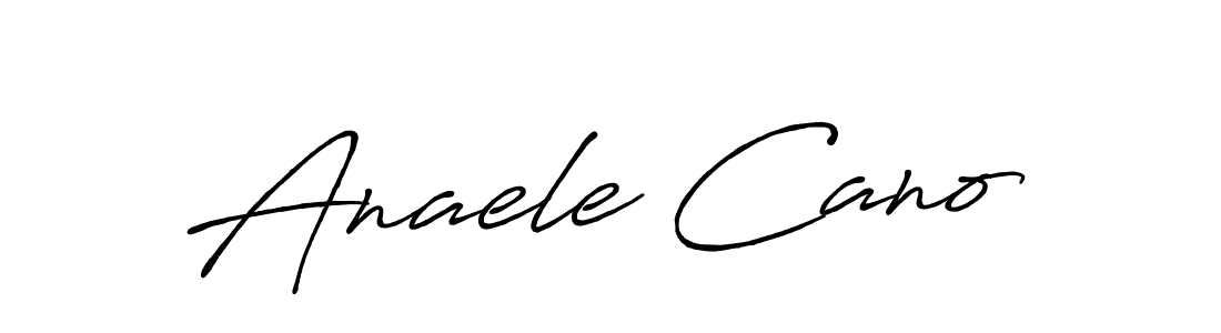Make a beautiful signature design for name Anaele Cano. With this signature (Antro_Vectra_Bolder) style, you can create a handwritten signature for free. Anaele Cano signature style 7 images and pictures png