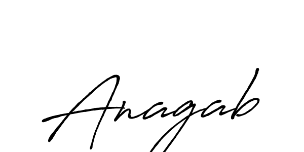 Design your own signature with our free online signature maker. With this signature software, you can create a handwritten (Antro_Vectra_Bolder) signature for name Anagab. Anagab signature style 7 images and pictures png