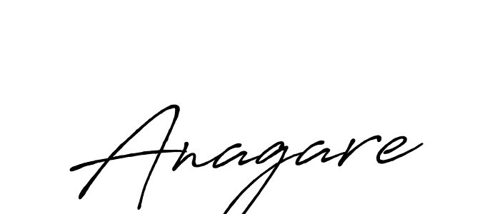 Make a beautiful signature design for name Anagare. With this signature (Antro_Vectra_Bolder) style, you can create a handwritten signature for free. Anagare signature style 7 images and pictures png