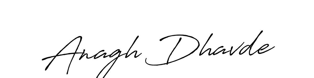 Make a beautiful signature design for name Anagh Dhavde. With this signature (Antro_Vectra_Bolder) style, you can create a handwritten signature for free. Anagh Dhavde signature style 7 images and pictures png