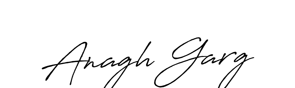 Make a beautiful signature design for name Anagh Garg. With this signature (Antro_Vectra_Bolder) style, you can create a handwritten signature for free. Anagh Garg signature style 7 images and pictures png