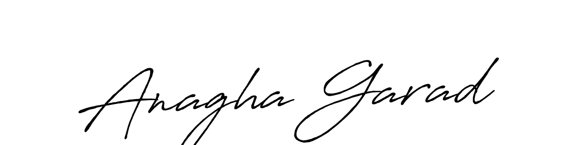 Design your own signature with our free online signature maker. With this signature software, you can create a handwritten (Antro_Vectra_Bolder) signature for name Anagha Garad. Anagha Garad signature style 7 images and pictures png