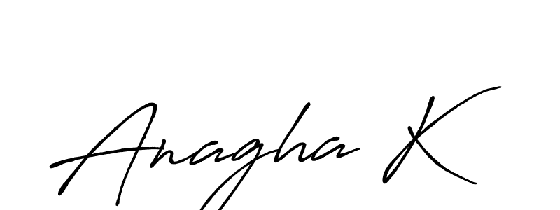 You can use this online signature creator to create a handwritten signature for the name Anagha K. This is the best online autograph maker. Anagha K signature style 7 images and pictures png