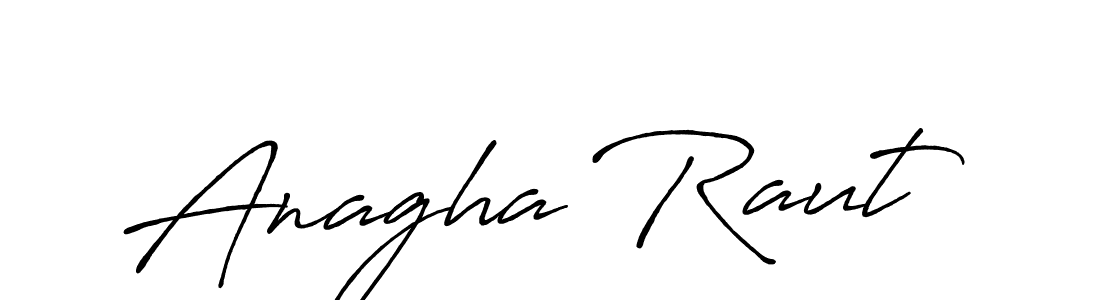 Anagha Raut stylish signature style. Best Handwritten Sign (Antro_Vectra_Bolder) for my name. Handwritten Signature Collection Ideas for my name Anagha Raut. Anagha Raut signature style 7 images and pictures png