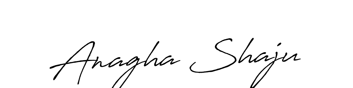 Make a beautiful signature design for name Anagha Shaju. Use this online signature maker to create a handwritten signature for free. Anagha Shaju signature style 7 images and pictures png
