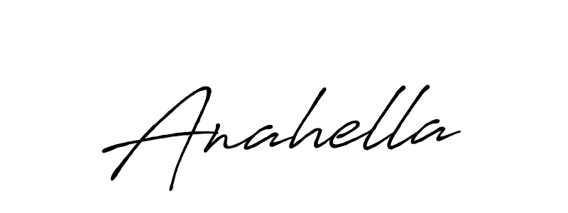 How to make Anahella signature? Antro_Vectra_Bolder is a professional autograph style. Create handwritten signature for Anahella name. Anahella signature style 7 images and pictures png