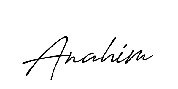 Use a signature maker to create a handwritten signature online. With this signature software, you can design (Antro_Vectra_Bolder) your own signature for name Anahim. Anahim signature style 7 images and pictures png