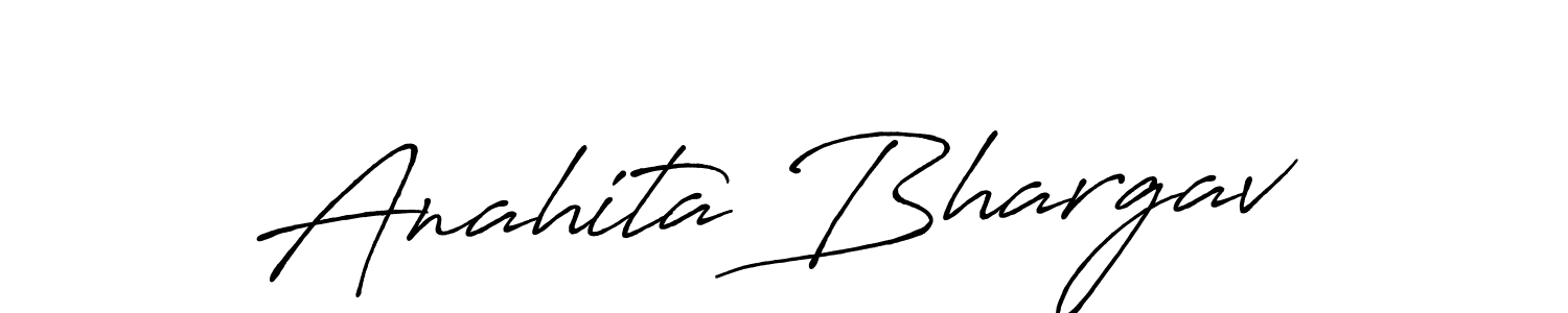 See photos of Anahita Bhargav official signature by Spectra . Check more albums & portfolios. Read reviews & check more about Antro_Vectra_Bolder font. Anahita Bhargav signature style 7 images and pictures png