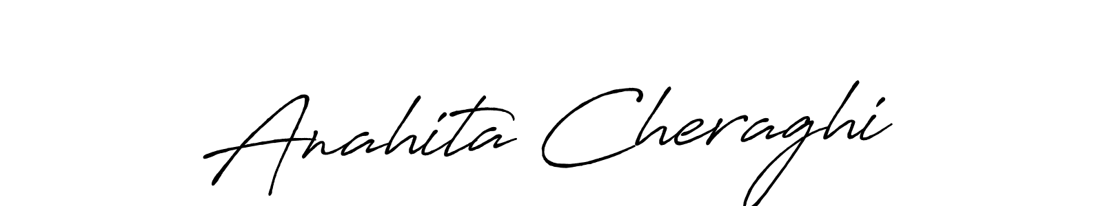 Anahita Cheraghi stylish signature style. Best Handwritten Sign (Antro_Vectra_Bolder) for my name. Handwritten Signature Collection Ideas for my name Anahita Cheraghi. Anahita Cheraghi signature style 7 images and pictures png