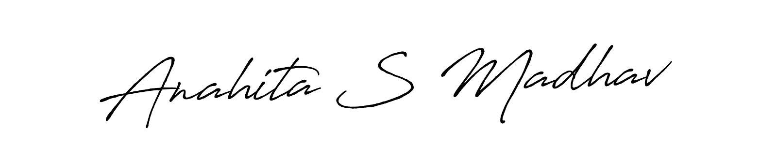 How to Draw Anahita S Madhav signature style? Antro_Vectra_Bolder is a latest design signature styles for name Anahita S Madhav. Anahita S Madhav signature style 7 images and pictures png