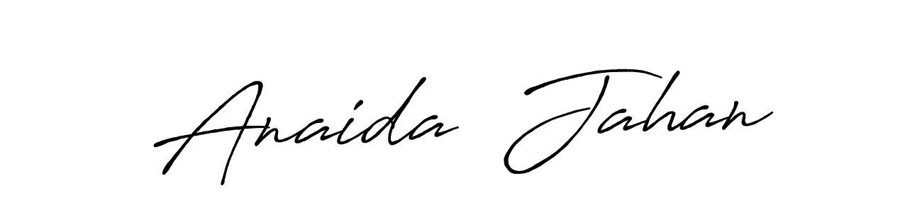 The best way (Antro_Vectra_Bolder) to make a short signature is to pick only two or three words in your name. The name Anaida  Jahan include a total of six letters. For converting this name. Anaida  Jahan signature style 7 images and pictures png