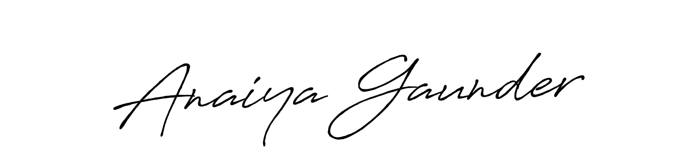 Use a signature maker to create a handwritten signature online. With this signature software, you can design (Antro_Vectra_Bolder) your own signature for name Anaiya Gaunder. Anaiya Gaunder signature style 7 images and pictures png
