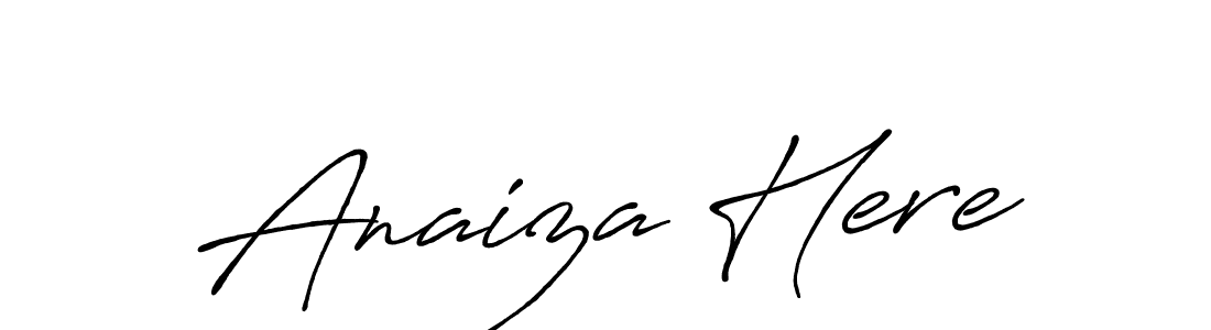 This is the best signature style for the Anaiza Here name. Also you like these signature font (Antro_Vectra_Bolder). Mix name signature. Anaiza Here signature style 7 images and pictures png