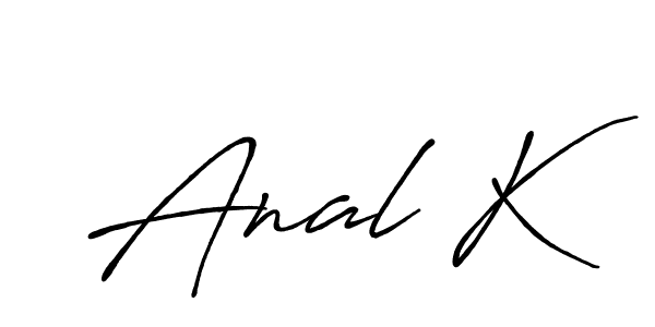 How to make Anal K name signature. Use Antro_Vectra_Bolder style for creating short signs online. This is the latest handwritten sign. Anal K signature style 7 images and pictures png