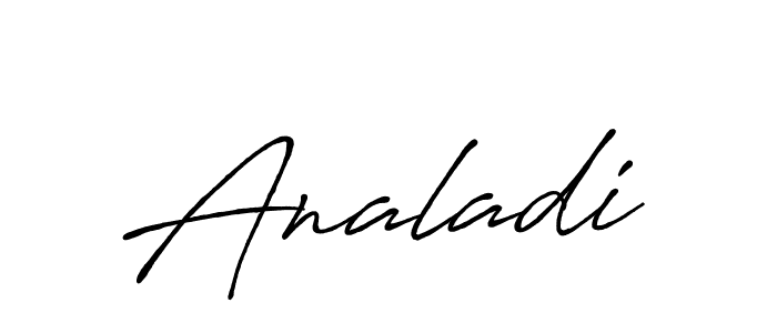 Make a beautiful signature design for name Analadi. Use this online signature maker to create a handwritten signature for free. Analadi signature style 7 images and pictures png