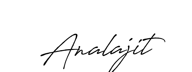 Also we have Analajit name is the best signature style. Create professional handwritten signature collection using Antro_Vectra_Bolder autograph style. Analajit signature style 7 images and pictures png