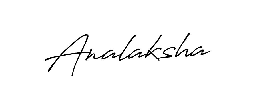 Analaksha stylish signature style. Best Handwritten Sign (Antro_Vectra_Bolder) for my name. Handwritten Signature Collection Ideas for my name Analaksha. Analaksha signature style 7 images and pictures png