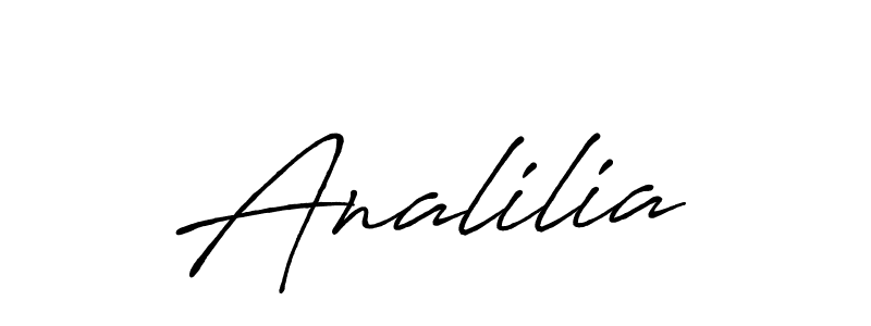 Analilia stylish signature style. Best Handwritten Sign (Antro_Vectra_Bolder) for my name. Handwritten Signature Collection Ideas for my name Analilia. Analilia signature style 7 images and pictures png