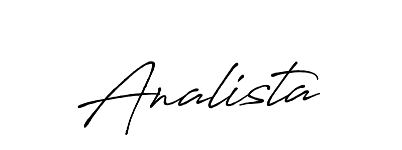 The best way (Antro_Vectra_Bolder) to make a short signature is to pick only two or three words in your name. The name Analista include a total of six letters. For converting this name. Analista signature style 7 images and pictures png