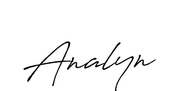 Create a beautiful signature design for name Analyn. With this signature (Antro_Vectra_Bolder) fonts, you can make a handwritten signature for free. Analyn signature style 7 images and pictures png