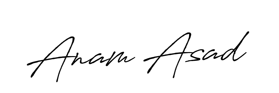 The best way (Antro_Vectra_Bolder) to make a short signature is to pick only two or three words in your name. The name Anam Asad include a total of six letters. For converting this name. Anam Asad signature style 7 images and pictures png