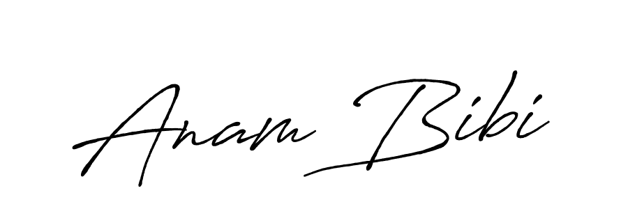 How to make Anam Bibi signature? Antro_Vectra_Bolder is a professional autograph style. Create handwritten signature for Anam Bibi name. Anam Bibi signature style 7 images and pictures png