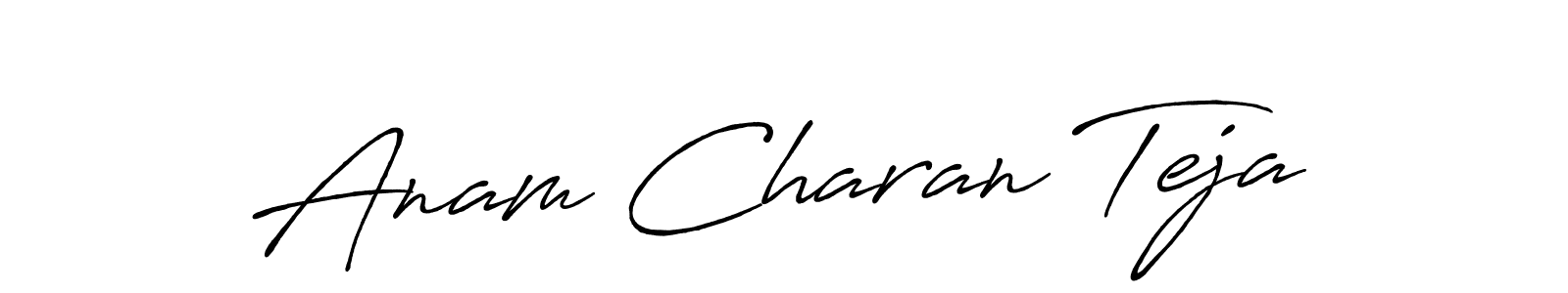 Design your own signature with our free online signature maker. With this signature software, you can create a handwritten (Antro_Vectra_Bolder) signature for name Anam Charan Teja. Anam Charan Teja signature style 7 images and pictures png