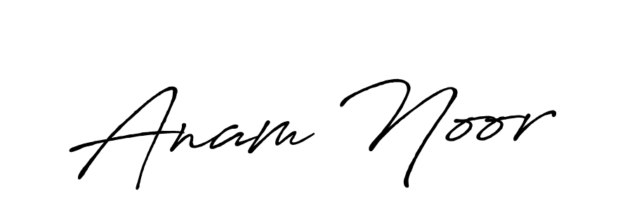 Make a beautiful signature design for name Anam Noor. Use this online signature maker to create a handwritten signature for free. Anam Noor signature style 7 images and pictures png