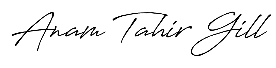 How to Draw Anam Tahir Gill signature style? Antro_Vectra_Bolder is a latest design signature styles for name Anam Tahir Gill. Anam Tahir Gill signature style 7 images and pictures png
