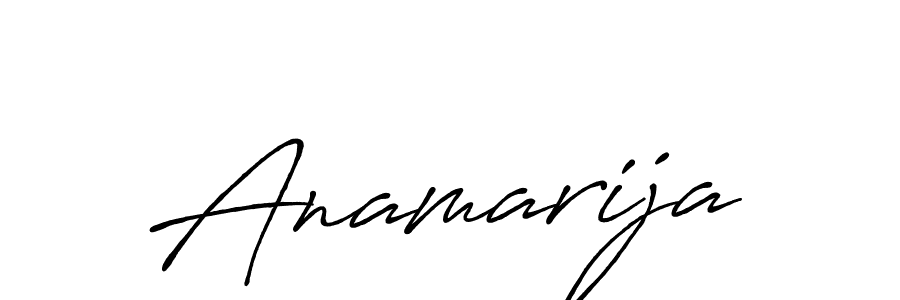 Use a signature maker to create a handwritten signature online. With this signature software, you can design (Antro_Vectra_Bolder) your own signature for name Anamarija. Anamarija signature style 7 images and pictures png