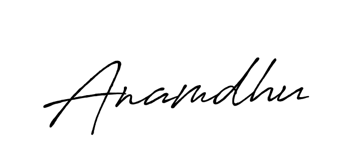 Create a beautiful signature design for name Anamdhu. With this signature (Antro_Vectra_Bolder) fonts, you can make a handwritten signature for free. Anamdhu signature style 7 images and pictures png