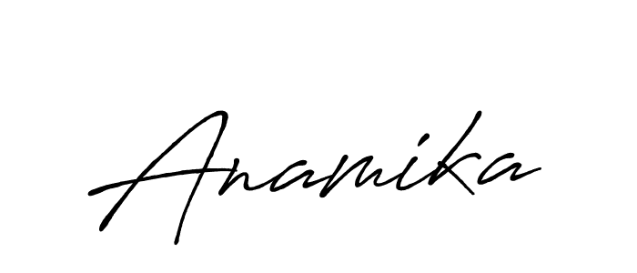 Design your own signature with our free online signature maker. With this signature software, you can create a handwritten (Antro_Vectra_Bolder) signature for name Anamika. Anamika signature style 7 images and pictures png