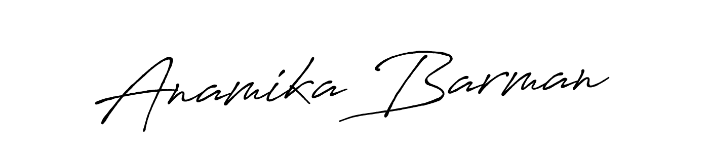 Design your own signature with our free online signature maker. With this signature software, you can create a handwritten (Antro_Vectra_Bolder) signature for name Anamika Barman. Anamika Barman signature style 7 images and pictures png