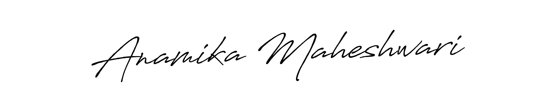 How to make Anamika Maheshwari signature? Antro_Vectra_Bolder is a professional autograph style. Create handwritten signature for Anamika Maheshwari name. Anamika Maheshwari signature style 7 images and pictures png