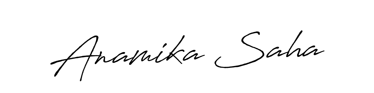 Make a short Anamika Saha signature style. Manage your documents anywhere anytime using Antro_Vectra_Bolder. Create and add eSignatures, submit forms, share and send files easily. Anamika Saha signature style 7 images and pictures png