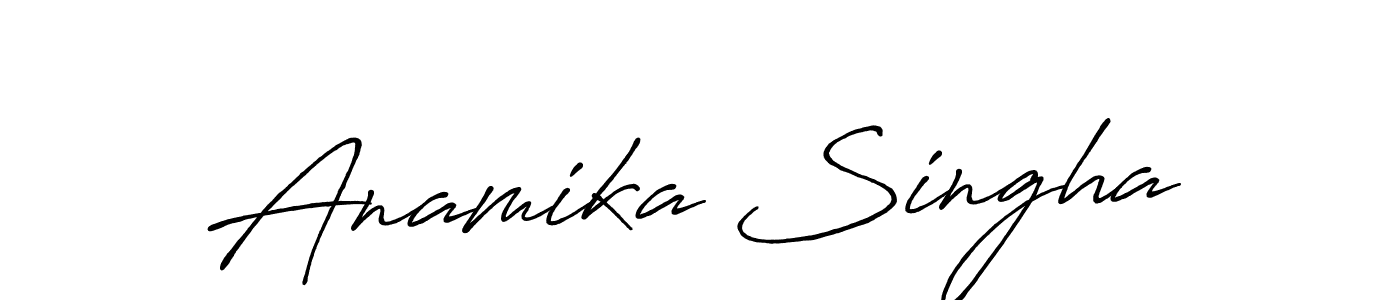 if you are searching for the best signature style for your name Anamika Singha. so please give up your signature search. here we have designed multiple signature styles  using Antro_Vectra_Bolder. Anamika Singha signature style 7 images and pictures png