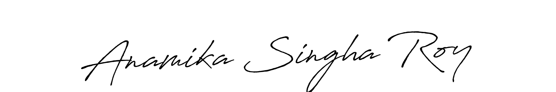 Use a signature maker to create a handwritten signature online. With this signature software, you can design (Antro_Vectra_Bolder) your own signature for name Anamika Singha Roy. Anamika Singha Roy signature style 7 images and pictures png