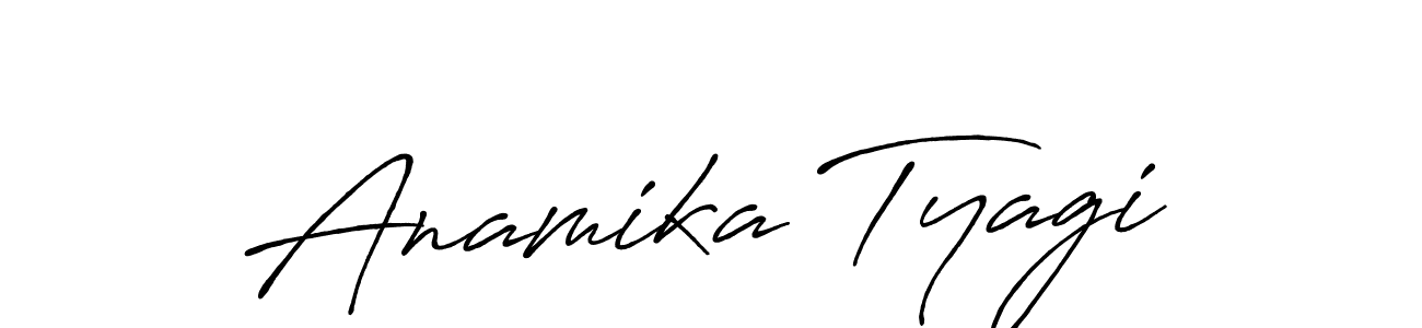 Anamika Tyagi stylish signature style. Best Handwritten Sign (Antro_Vectra_Bolder) for my name. Handwritten Signature Collection Ideas for my name Anamika Tyagi. Anamika Tyagi signature style 7 images and pictures png