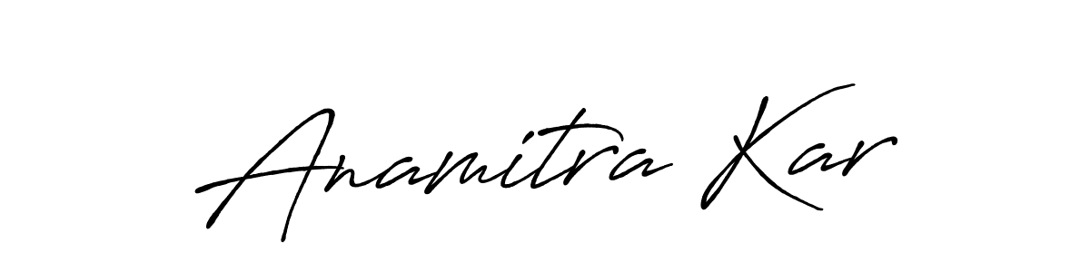 Anamitra Kar stylish signature style. Best Handwritten Sign (Antro_Vectra_Bolder) for my name. Handwritten Signature Collection Ideas for my name Anamitra Kar. Anamitra Kar signature style 7 images and pictures png