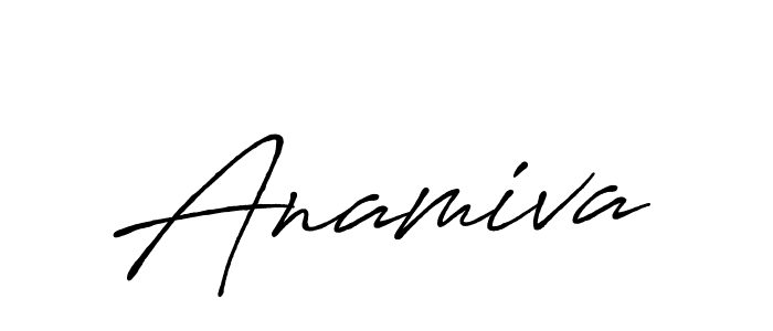 Make a beautiful signature design for name Anamiva. With this signature (Antro_Vectra_Bolder) style, you can create a handwritten signature for free. Anamiva signature style 7 images and pictures png