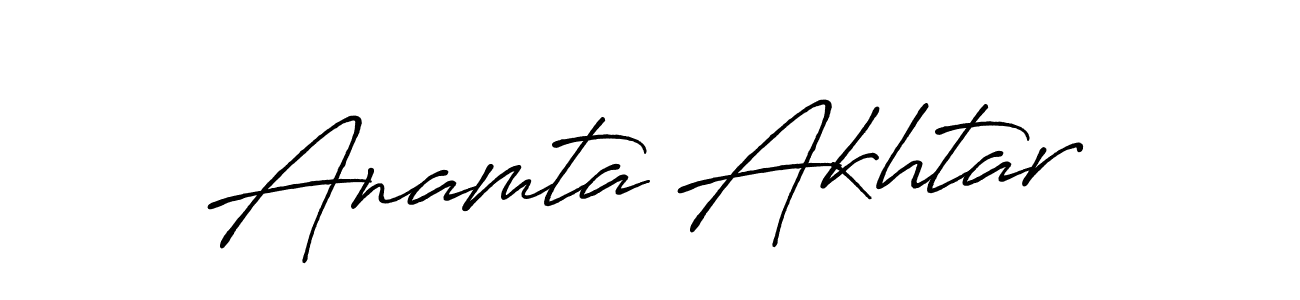 You can use this online signature creator to create a handwritten signature for the name Anamta Akhtar. This is the best online autograph maker. Anamta Akhtar signature style 7 images and pictures png