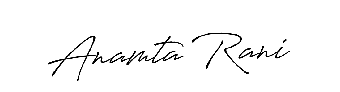 if you are searching for the best signature style for your name Anamta Rani. so please give up your signature search. here we have designed multiple signature styles  using Antro_Vectra_Bolder. Anamta Rani signature style 7 images and pictures png