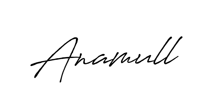 How to make Anamull signature? Antro_Vectra_Bolder is a professional autograph style. Create handwritten signature for Anamull name. Anamull signature style 7 images and pictures png