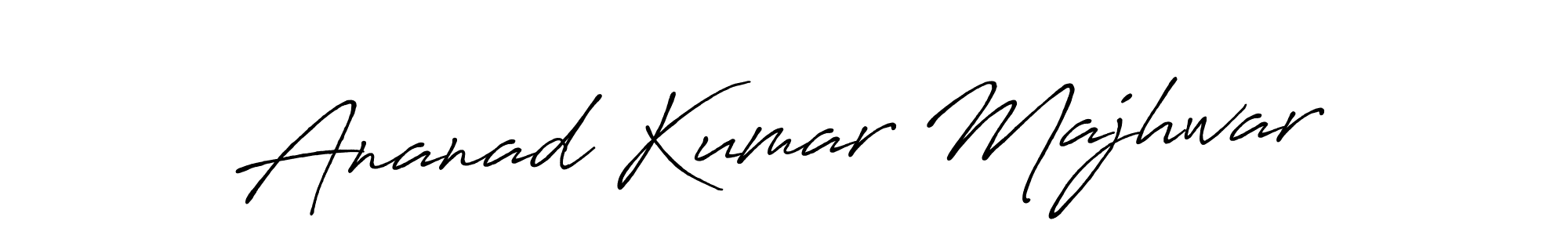 Make a beautiful signature design for name Ananad Kumar Majhwar. Use this online signature maker to create a handwritten signature for free. Ananad Kumar Majhwar signature style 7 images and pictures png