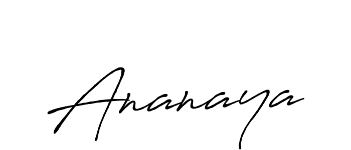 Ananaya stylish signature style. Best Handwritten Sign (Antro_Vectra_Bolder) for my name. Handwritten Signature Collection Ideas for my name Ananaya. Ananaya signature style 7 images and pictures png