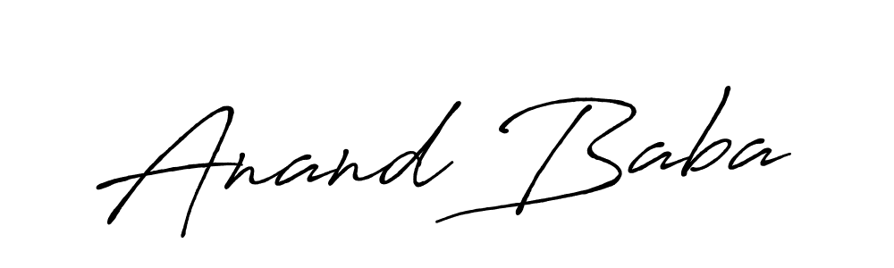 Also we have Anand Baba name is the best signature style. Create professional handwritten signature collection using Antro_Vectra_Bolder autograph style. Anand Baba signature style 7 images and pictures png