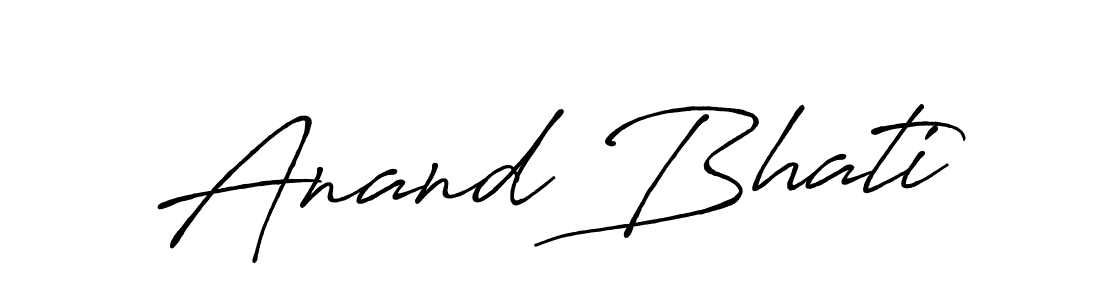 Antro_Vectra_Bolder is a professional signature style that is perfect for those who want to add a touch of class to their signature. It is also a great choice for those who want to make their signature more unique. Get Anand Bhati name to fancy signature for free. Anand Bhati signature style 7 images and pictures png