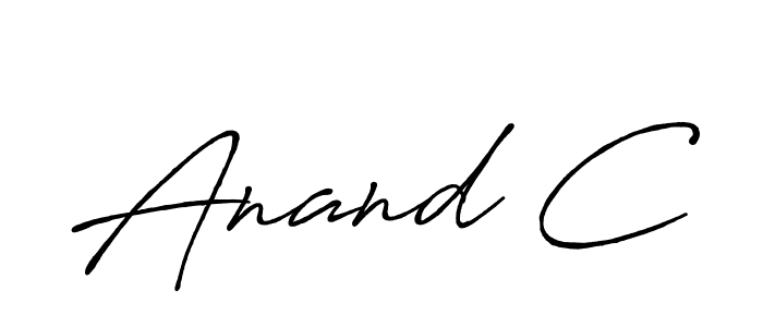 Create a beautiful signature design for name Anand C. With this signature (Antro_Vectra_Bolder) fonts, you can make a handwritten signature for free. Anand C signature style 7 images and pictures png